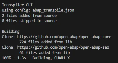 Transpile clone GH repo