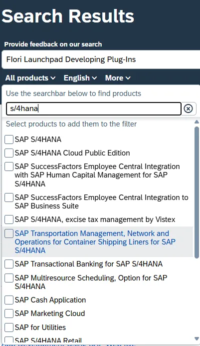 Search input help list 1