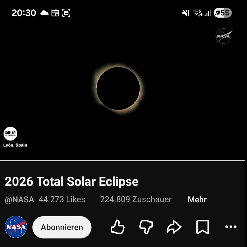 nasa live view eclipse