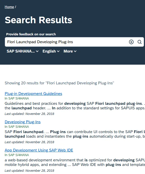 Search results from 2018
