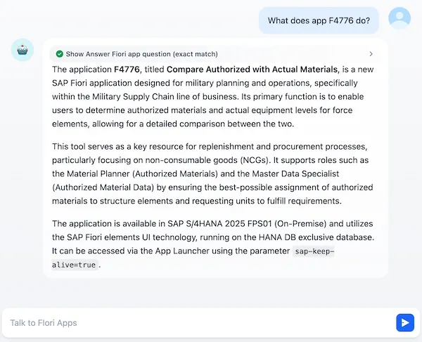Chat: What does app F4776 do