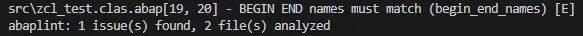 abaplint error