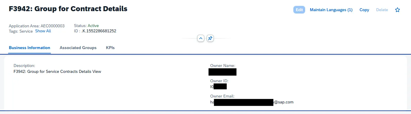 SAP personal information