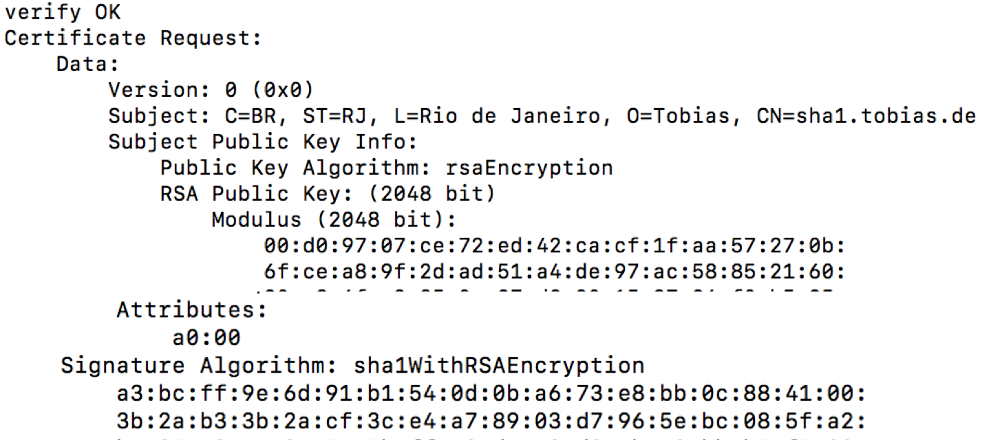OPENSSL check Certificate.