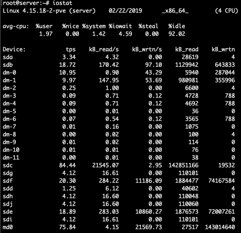 Monitor disk speed in Linux It's full of stars!