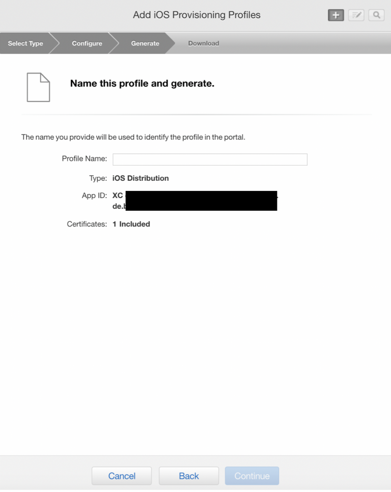 How to get your iOS App provisioning profile It�s full