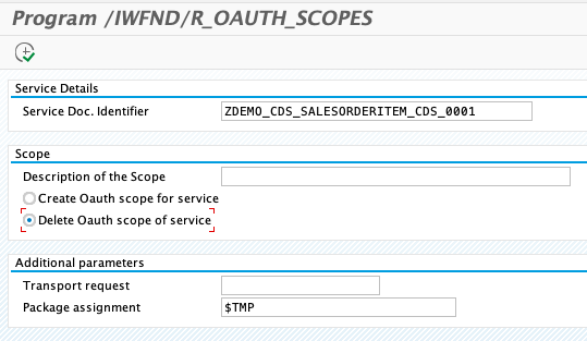 delete oauth scope report