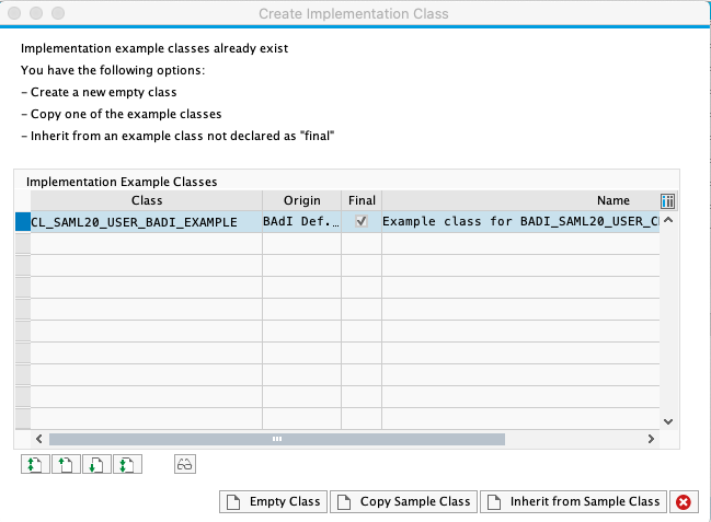 Create implementation class