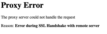 Prematuur Onnodig Flash Apache reverse proxy AH00898 - Error during SSL Handshake with remote server  | It's full of stars!